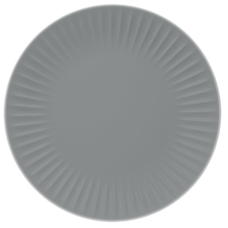 Тарелка плоская Ø27cм RIBBY графит