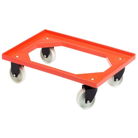 Тележка ручная для ящиков 60x40см, 2 рулевых колеса