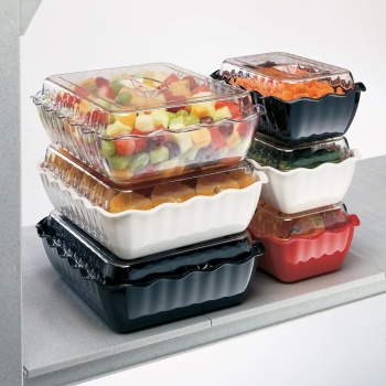 Салатник 4.6л 26.5x33.5x8см Cambro белый с волнистым краем