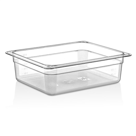 Гастроемкость GN 1/2 325x265x(h)100мм 5л прозрачная (PC)