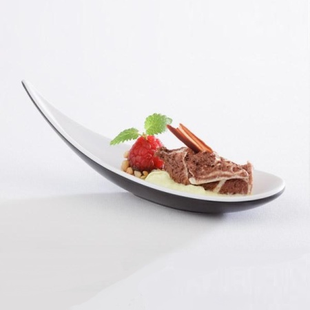 Ложка фуршетная 14.5x4.5x(h)4.5см BOAT белая APS