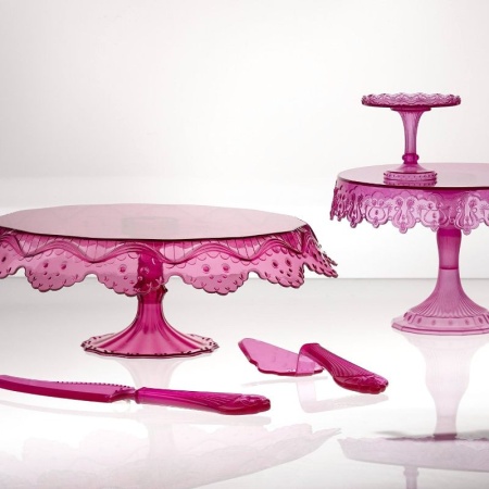 Подставка для торта Ø10x8см Sweetable фуксия, 2шт
