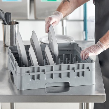 Стойка для посуды 5х9 рядов с доп.секцией Cambro серая