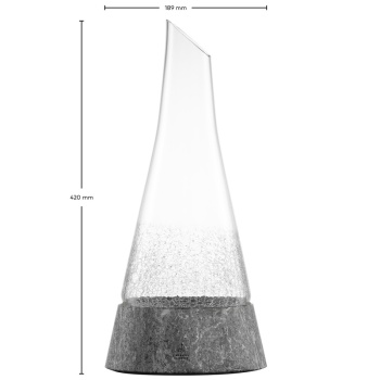 Декантер 750мл SYMBIOSIS на каменной подставке