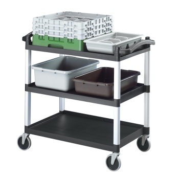 Тележка сервировочная 101.5x54x95см Cambro 180кг черная