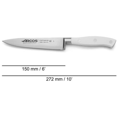 Нож поварской 15см шеф-нож RIVIERA BLANC