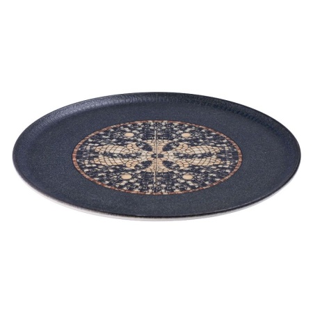 Тарелка для пиццы Ø32см MESOPOTAMIA MOSAIC ANTHRACITE Gourmet