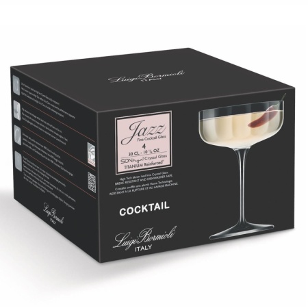 Набор бокалов 300мл JAZZ Cocktail Coupe, 4шт