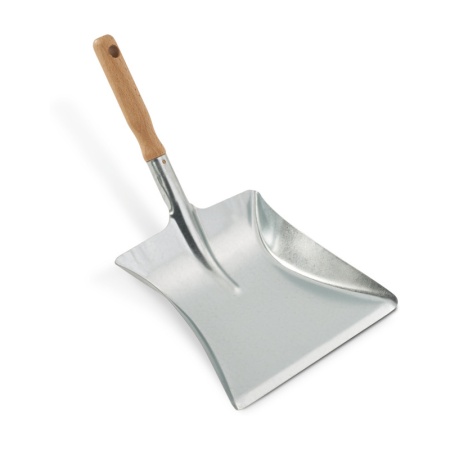 Совок металлический 9x31x26.5см с деревянной ручкой