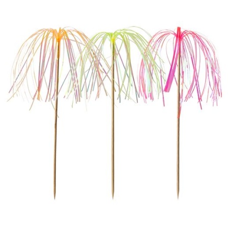 Деко-пика 15.5см 'Фейерверк' neon, 100шт