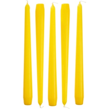 Свеча 25см Ø22мм желтая Pap Star, 50шт