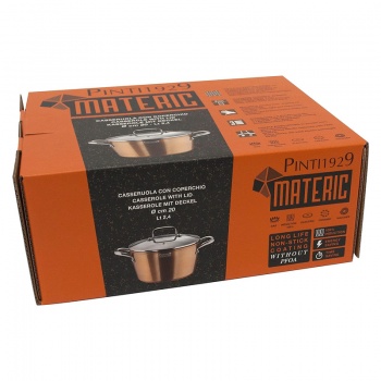 Кастрюля Ø24см 5л MATERIC с антипригарным покрытием