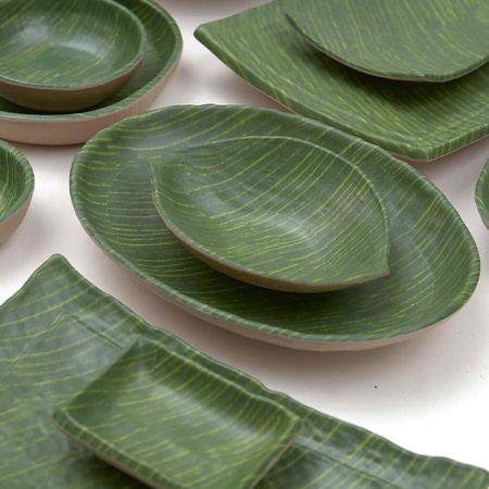 Салатник Ø31.5x8.5см меламин Green Banana Leaf – P.L. Proff Cuisine