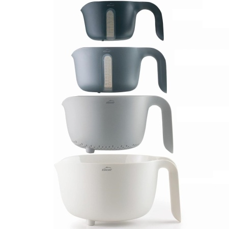 Набор из 4 предметов PRACTIC – 3 миски и дуршлаг