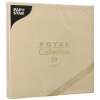 Салфетка 40x40см ROYAL Collection песочная, 20шт