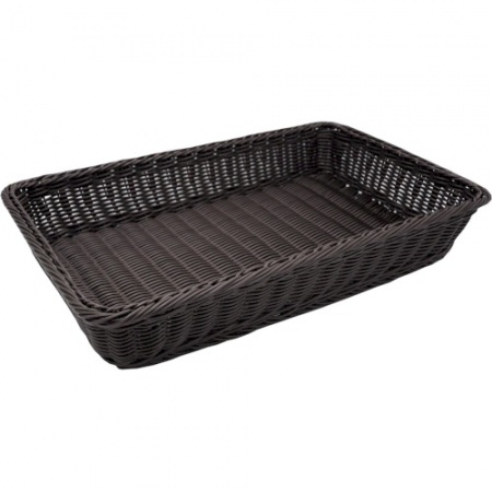 Корзинка для хлеба прямоугольная GN1/1 53x32.5x9см коричневая Profi-Chef