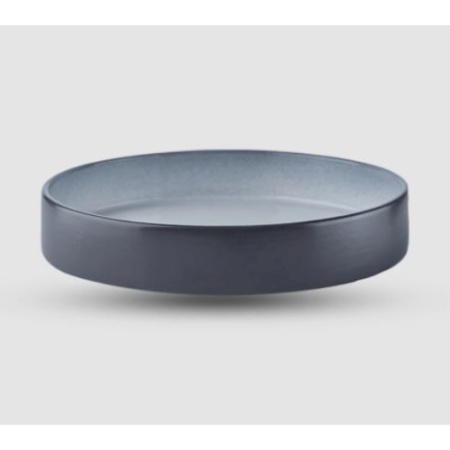 Тарелка с прямым бортом Circle 27см Sarma, черно-белая