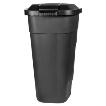 Контейнер для мусора 110л на колесах Plast Team серый