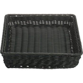 Корзинка для хлебобулочных изделий 40x30x7см черный