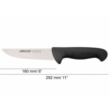 Нож разделочный 16см 2900 черный