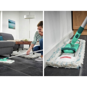 Швабра для пола Profi XL 42см micro duo с алюминиевой ручкой 140см +сменная насадка