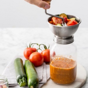 Банка с ручной мельницей для приготовления соуса Kilner