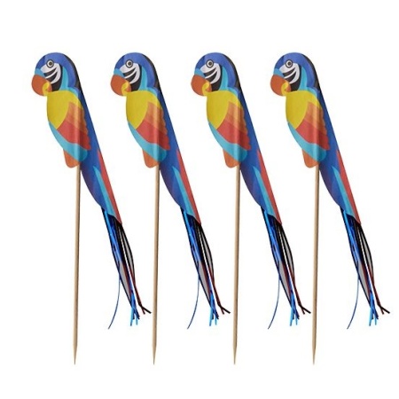 Деко-пика 18см 'Попугай', 100шт