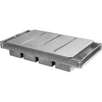 Форма для выпечки с крышкой 4 модуля 275(272)x95(94)x95мм