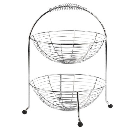 Этажерка для фруктов/овощей и хлеба Ø24см в 2 яруса APS
