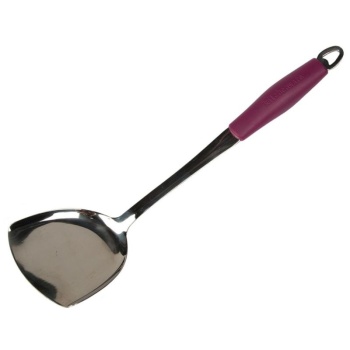 Лопатка 36.5см металлическая с силиконовой ручкой