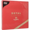 Салфетка 40x40см ROYAL Collection красная, 20шт