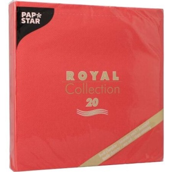 Салфетка 40x40см ROYAL Collection красная, 20шт