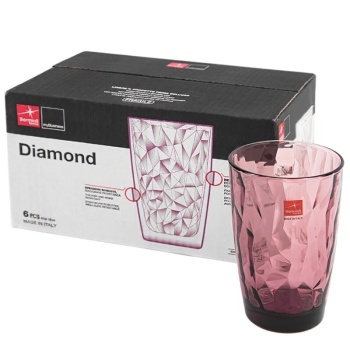 Набор стаканов 470мл DIAMOND фиолетовый, 6шт