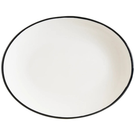 Блюдо овальное 36x28см LINEA Black Moove
