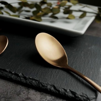 Ложка столовая 21см Alessi-Copper медный матовый цвет PVD покрытие