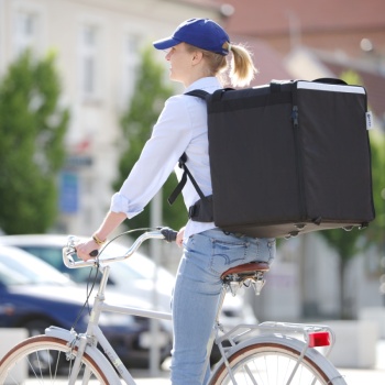 Изотермический рюкзак для доставки еды 410x410x(h)490мм черный