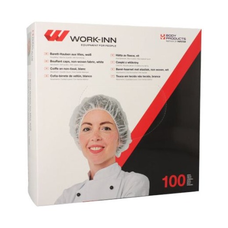 Одноразовая шапочка повара Ø52см WORK-INN, 100шт