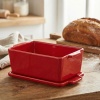 Емкость для запекания 20x11см APPOLIA Red с крышкой и прессом