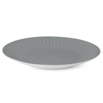 Тарелка плоская Ø27cм RIBBY графит
