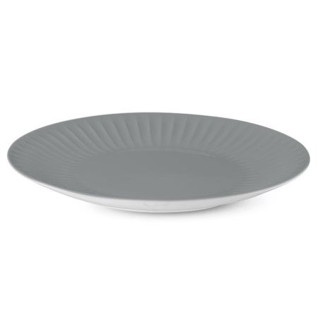 Тарелка плоская Ø27cм RIBBY графит