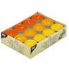Свеча чайная YELLOW, ORANGE, BORNEO, 24шт