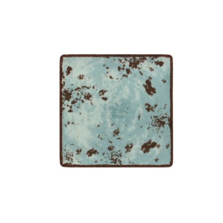 Тарелка квадратная 24.5x24.5см PEPPERY голубой