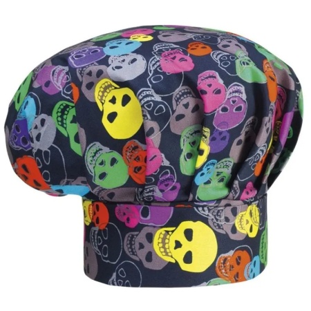 Колпак поварской - цвет color skulls - 100% хлопок - 190 г/м2