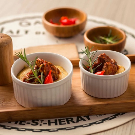 Соусник, рамекин 75мл Ø7см рельефный Optiva Ramekin