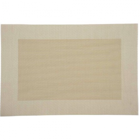 Салфетка под посуду 43х29х0.1см БЕЖЕВЫЙ КВАДРАТ