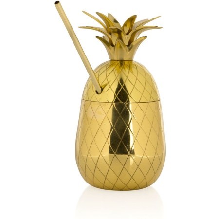 Коктейльная кружка "Ананас" 650мл PINEAPPLE Barbossa золотой цвет