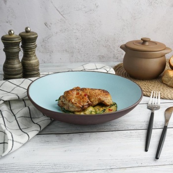 Тарелка, блюдо Ø23cм Blue Matt TAIGA