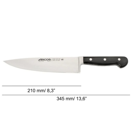 Нож поварской 21см черный CLASSIC PRO