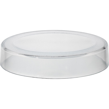 Блюдо-подиум стеклянный Ø21x(h)4.5см Hollow прозрачный