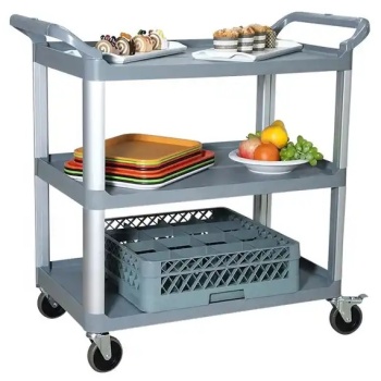 Тележка сервировочная открытая с 3 полками MMFK003 96x53x(h)97см серая